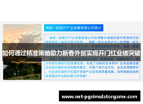 如何通过精准策略助力新春外贸实现开门红业绩突破 如何通过精准策略助力新春外贸实现开门红业绩突破